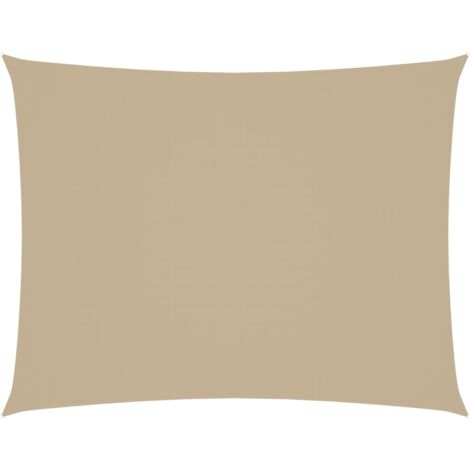 FIMEI Voile de parasol Tissu Oxford rectangulaire 3,5x5 m Beige (1/5)