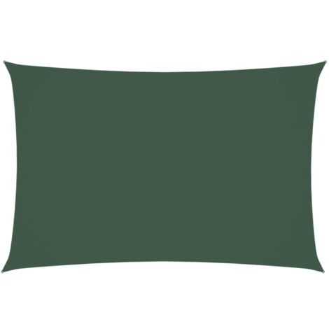 FIMEI Voile de parasol Tissu Oxford rectangulaire 2x4 m Vert foncé (1/5)