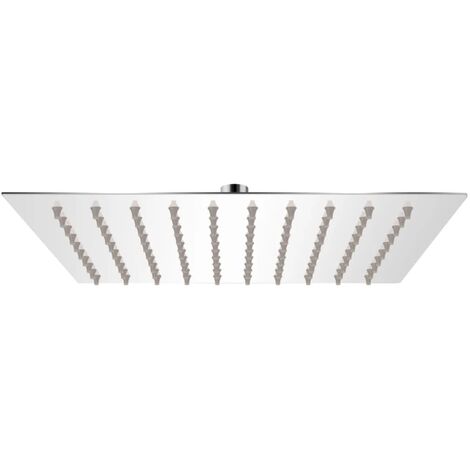FIMEI Tête de douche plongeante carrée en acier inoxydable 20x20 cm (1/5)