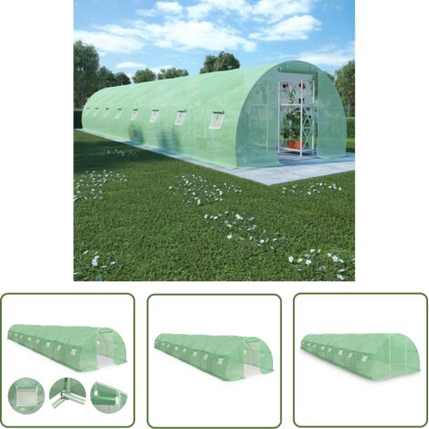 The Living Store Serre 36 m² 1200x300x200 cm - Serre De Jardin - Abri Jardin - Tunnel De Jardin - Serriculture - Potager Extérieur (1/5)
