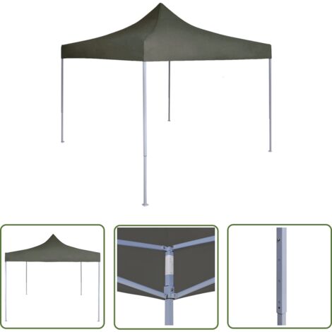 FIMEI Tente réception pliable professionnelle 2x2 m Acier Anthracite (1/5)