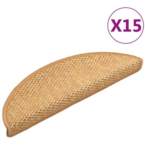 FIMEI Tapis d'escalier autocollants 15 pcs 56x20 cm Orange (1/5)
