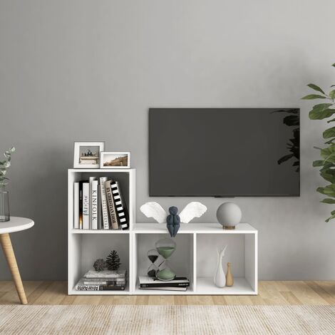 FIMEI Meubles TV 2 pcs Blanc 72x35x36,5 cm Aggloméré (1/5)