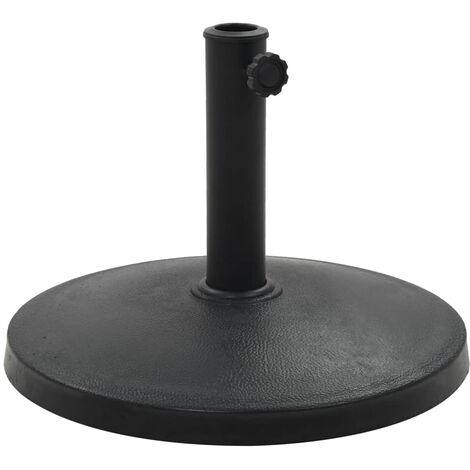 FIMEI Socle rond de parasol Polyrésine 10 kg Noir (1/5)