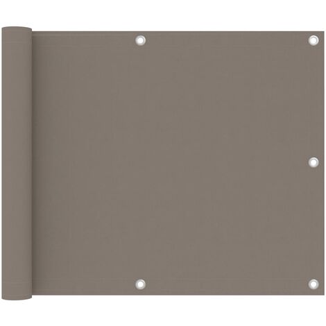 FIMEI Écran de balcon Taupe 75x300 cm Tissu Oxford (1/5)
