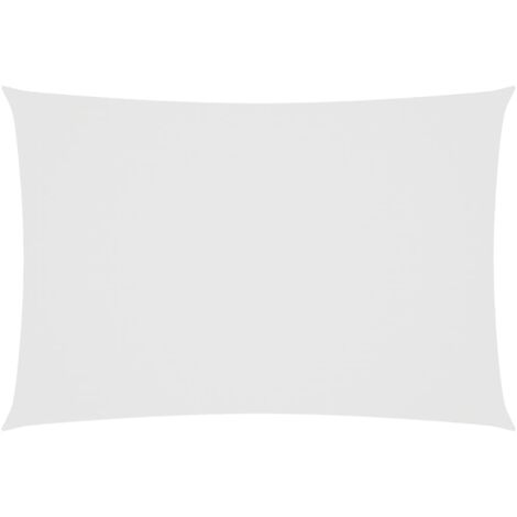 FIMEI Voile de parasol Tissu Oxford rectangulaire 2,5x4,5 m Blanc (1/5)