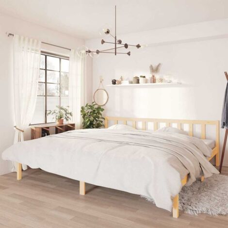 FIMEI Cadre de lit Bois de pin massif 180x200 cm UK Super King (1/5)