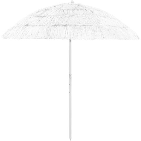 FIMEI Parasol de plage Blanc 240 cm (1/5)
