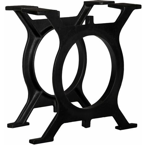 FIMEI Pied de table basse 2 pcs Cadre en O Fonte (1/5)