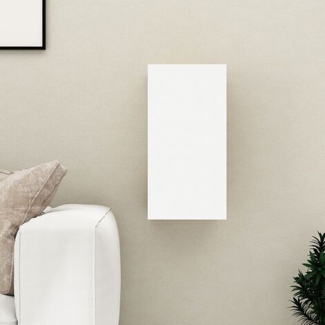FIMEI Meuble TV Blanc 30,5x30x60 cm Aggloméré (1/5)