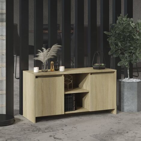 FIMEI Meuble TV Chêne sonoma 102x37,5x52,5 cm Aggloméré (1/5)