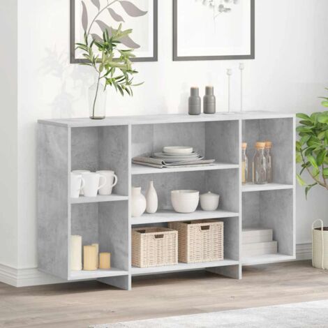 FIMEI Buffet Gris béton 120x30x75 cm Aggloméré (1/5)