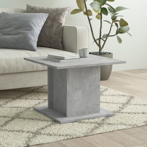 FIMEI Table basse Gris béton 55,5x55,5x40 cm Aggloméré (1/5)