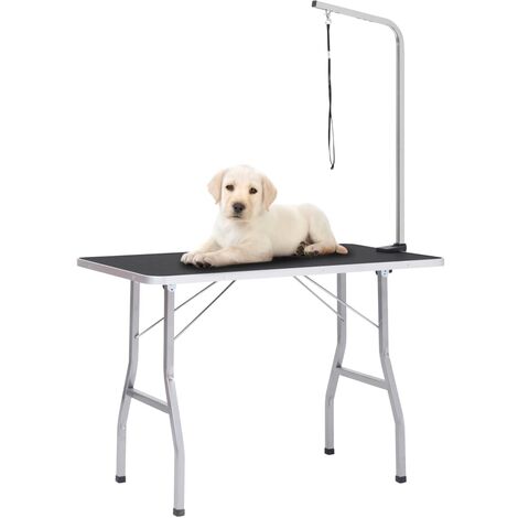 FIMEI Table de toilettage réglable pour chiens avec 1 boucle (1/5)