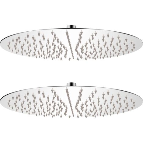 FIMEI Pomme de douche plongeante 2 pcs Acier inoxydable Ø 40 cm (1/5)