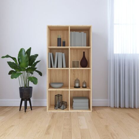 FIMEI Bibliothèque/Buffet Chêne sonoma 66 x 30 x 130 cm Aggloméré (1/5)