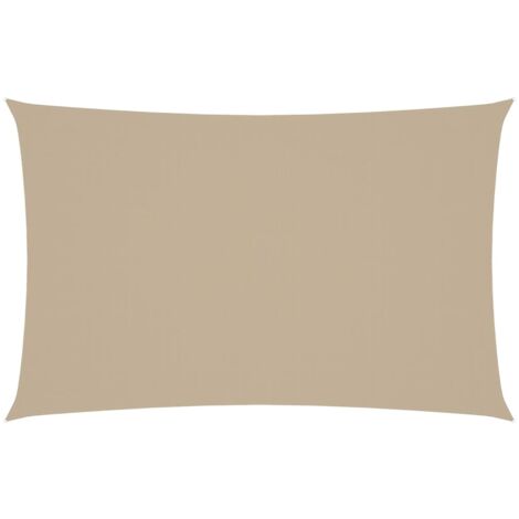 FIMEI Voile de parasol Tissu Oxford rectangulaire 4x7 m Beige (1/5)