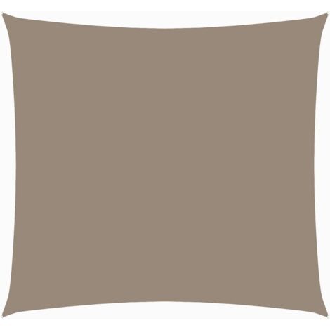 FIMEI Voile de parasol Tissu Oxford carré 4,5x4,5 m Taupe (1/5)