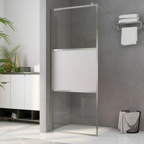 FIMEI Paroi de douche à l'italienne à verre ESG demi-dépoli 90x195 cm (1/5)