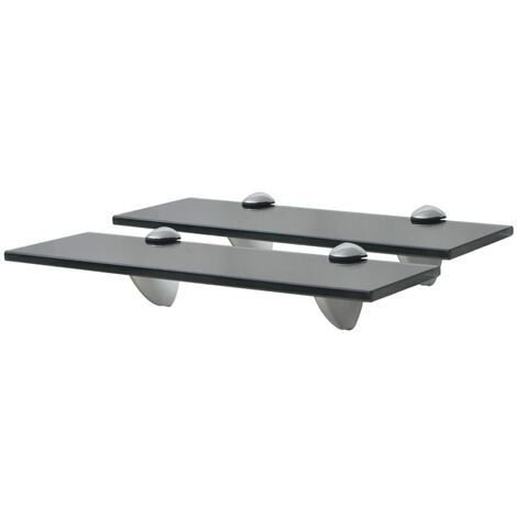 FIMEI Étagères murales 2 pcs Verre 30 x 20 cm 8 mm (1/5)