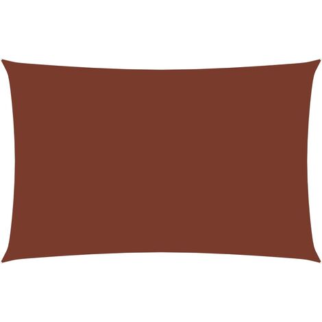 FIMEI Voile de parasol Tissu Oxford rectangulaire 2x4,5 m Terre cuite (1/5)