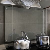 FIMEI Dosseret de cuisine Transparent 80 x 60 cm Verre trempé