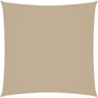 FIMEI Voile de parasol Tissu Oxford carré 7x7 m Beige
