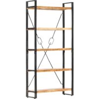 Furniture Limited - Bibliothèque 5 niveaux 90x30x180 cm Bois