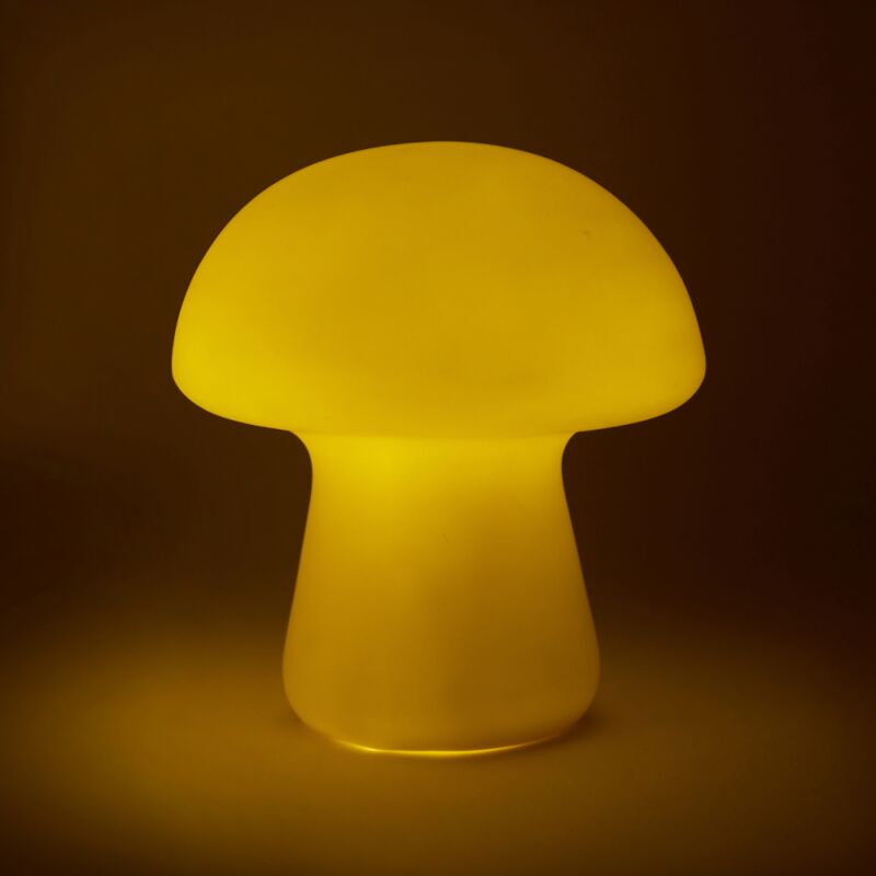 Lampe / veilleuse en porcelaine en forme de champignon par Kikkerland