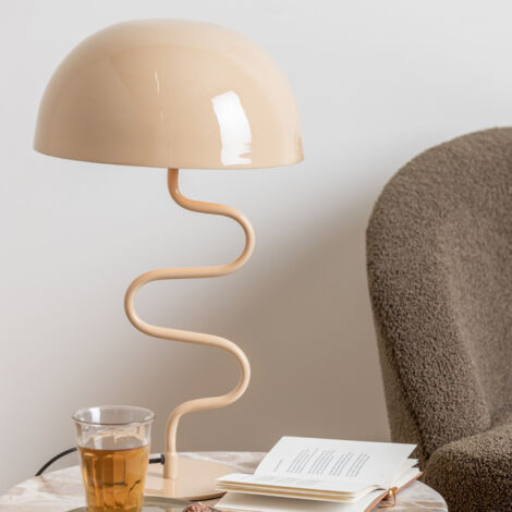 Lampe à poser Twist Present Time Marron