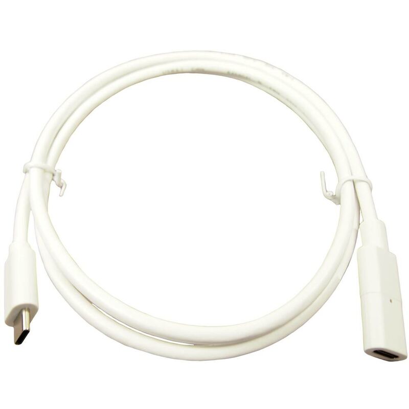 Cliff Cavo USB-C Presa USB-C®, Spina USB-C® 1.00 m Bianco contatti