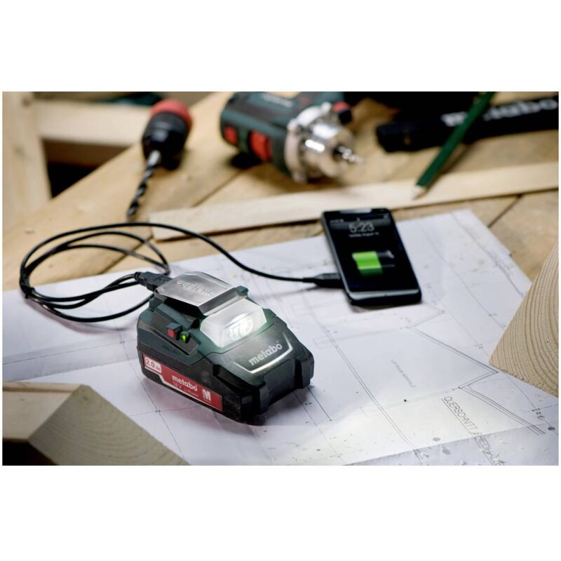 Metabo PA 14.4-18 LED-USB 600288000 Kit adattatore di carica