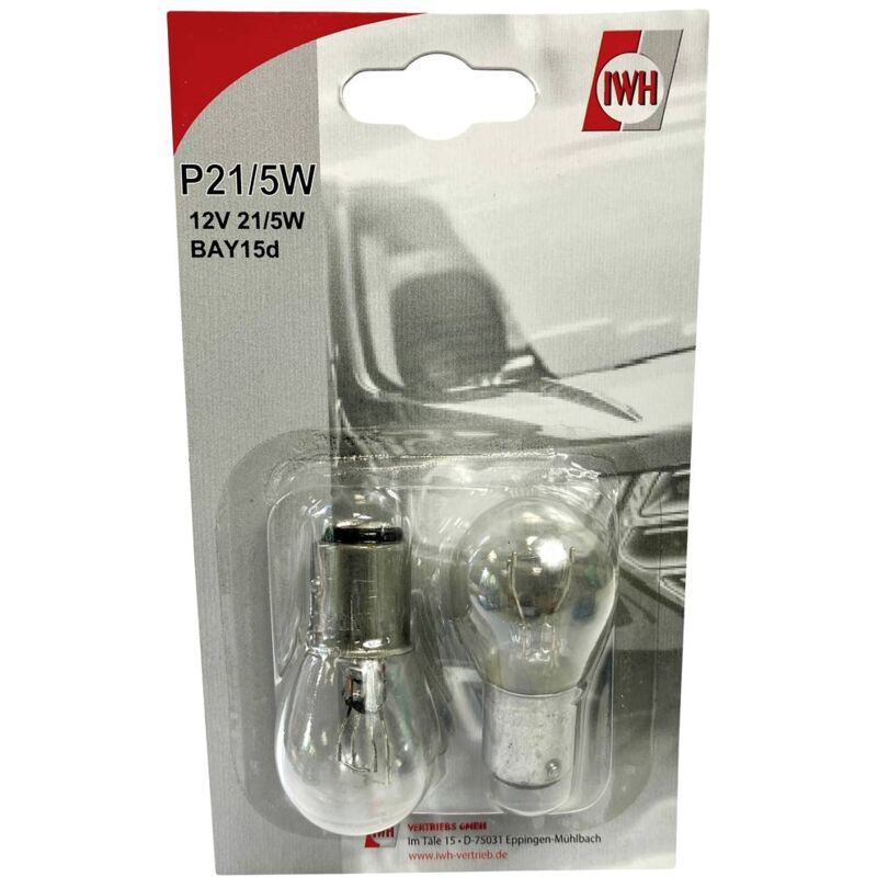 Lamp.BaY15d P21/5W 12V 21/5W GIALLE confezione 10 lampade