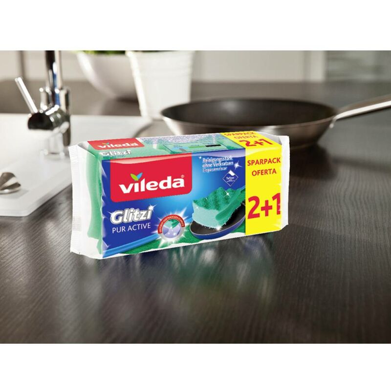 Pagliette Vileda Glitzi Pur Activ 2+1 gratis