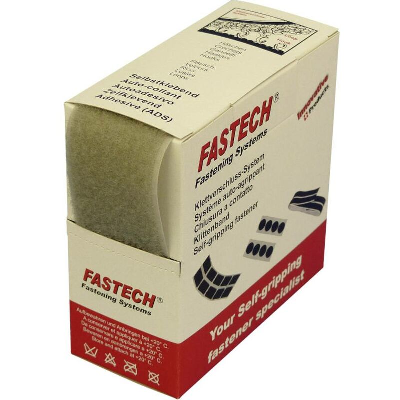 FASTECH® B50-STD-L-081405 Nastro a strappo da cucire Parte morbida (L x L)  5 m x 50 mm Grigio chiaro 5 m