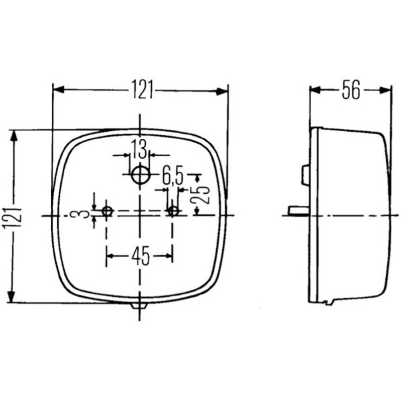 HELLA 2VP 343 520-021 Luce posteriore, Caraluna Modular, Lampadine, 12V, Montagg EUR 239,00 - IT