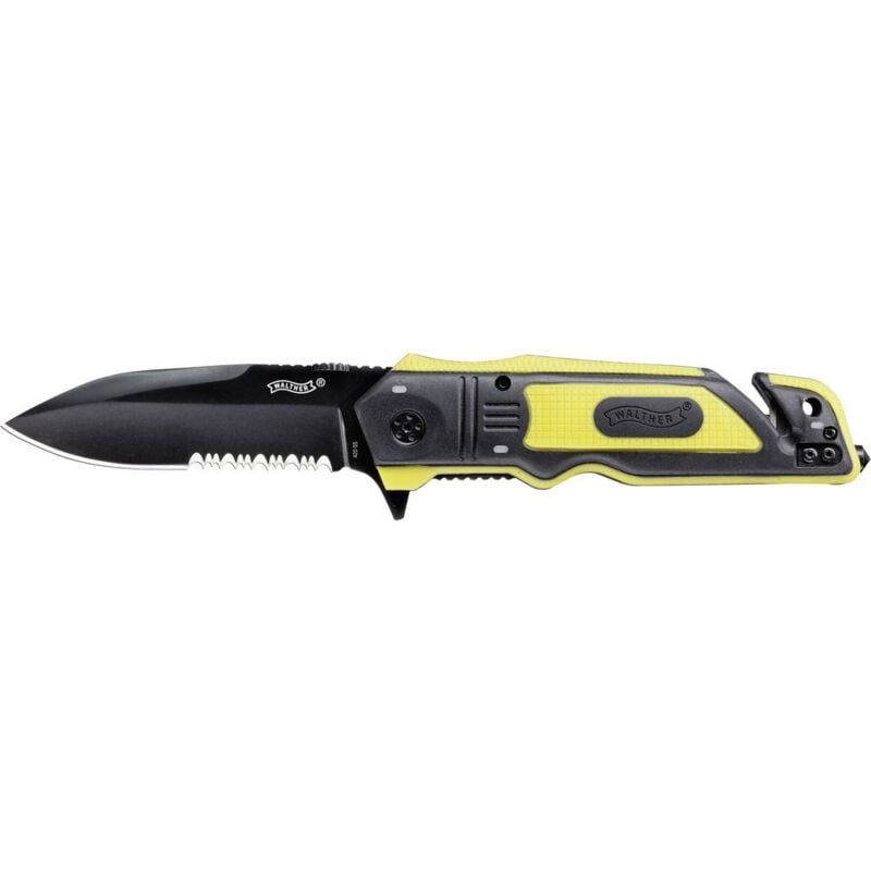 Walther 5.0729 Emergency Rescue Knife ERK fluoreszierend Coltello di  sicurezza Rottura vetri, Taglia cinture (L x