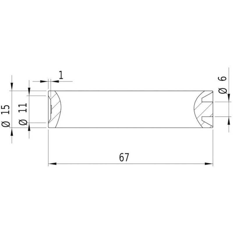 Laserfuchs Modulo laser linea Rosso 5 mW LFL650-5-4.5(15x68)60