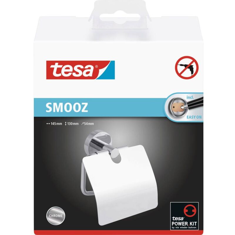 tesa SMOOZ Porta carta igienica Colla Metallo