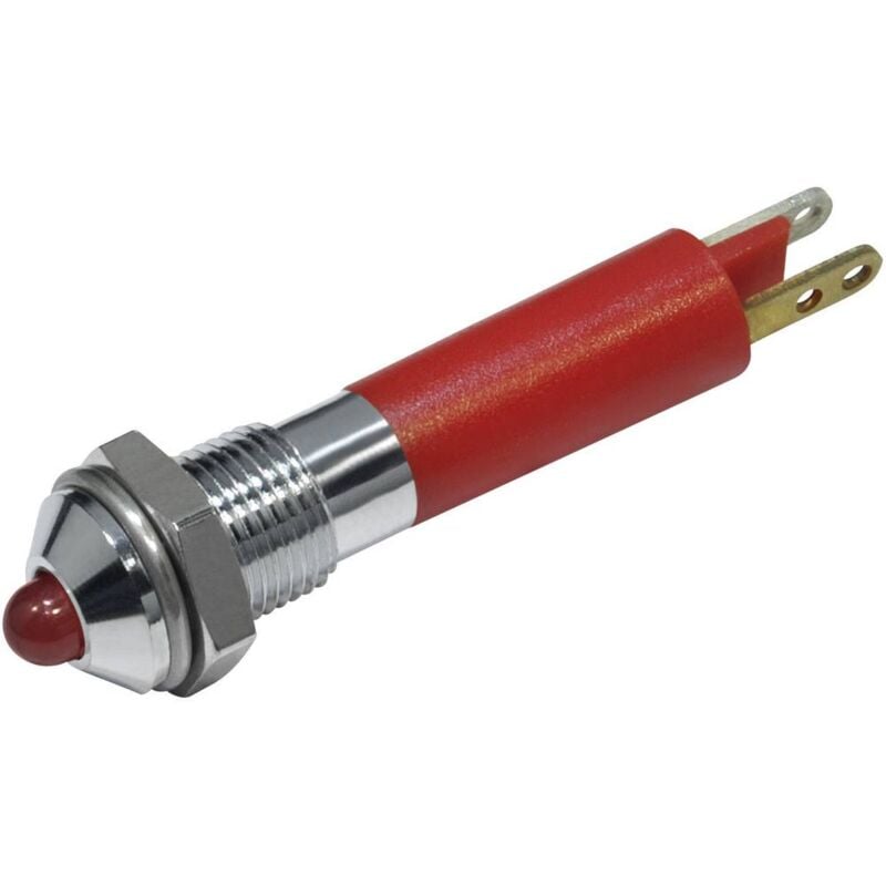 Spia di segnalazione luminosa Rossa 220V 220Vac da pannello foro 10