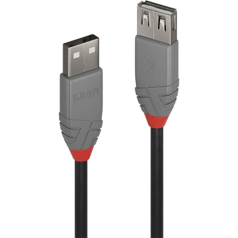 LINDY Cavo USB USB 2.0 Spina USB-A, Presa USB-A 0.50 m Nero 36701