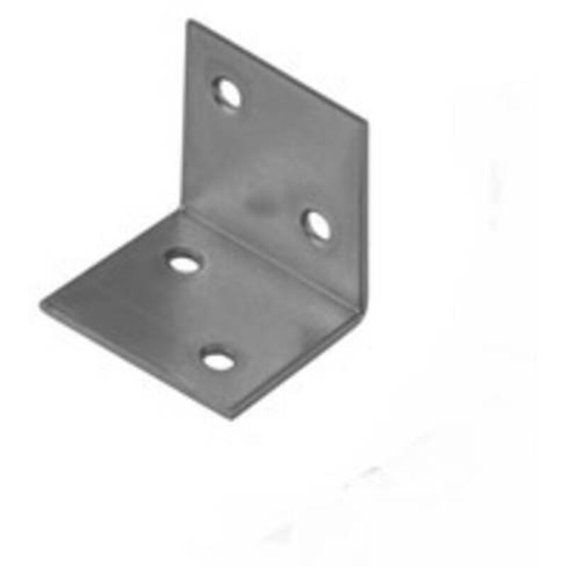 Staffe Angolari In Acciaio Zincato - 12 Pezzi 50x50x10x2 Mm, Per Riparare Mobili, Scaffali E Cassette Postali - Foto 7