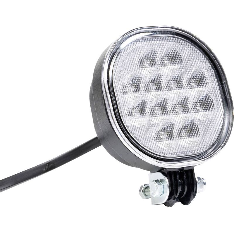 LUCE LED 12/24V AMPIO FASCIO C/SUPPORTO - LUCE RETROMARCIA