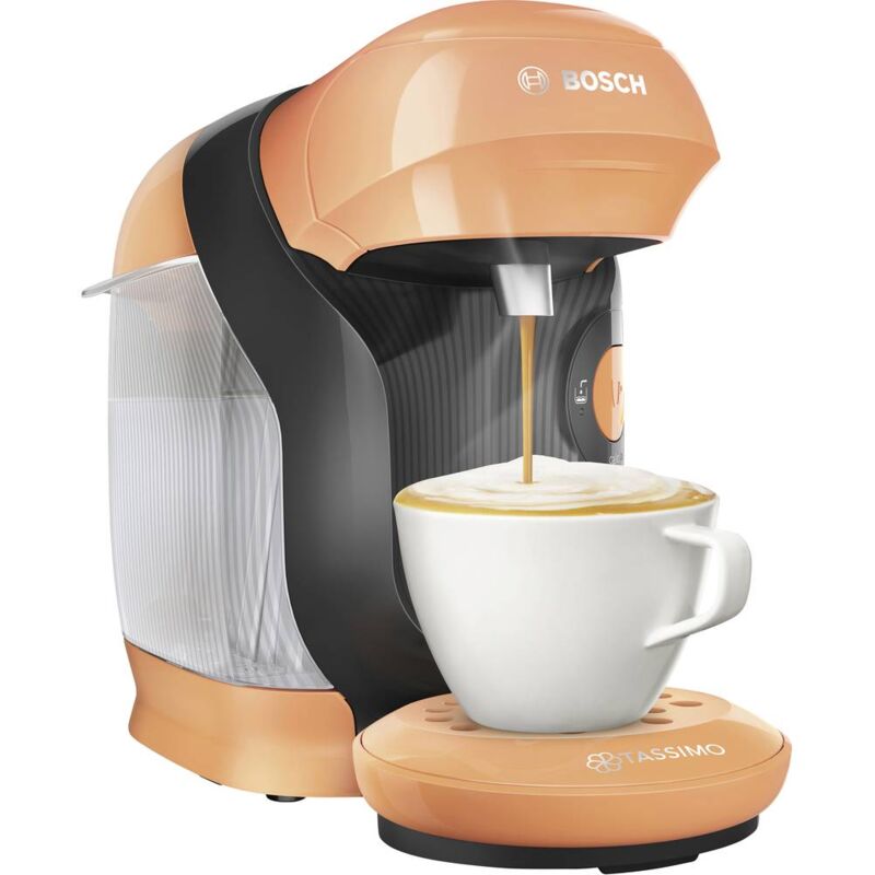 Bosch Haushalt Style TAS1106 Arancione Macchina per caffè con capsule One  Touch, regolabile in altezza