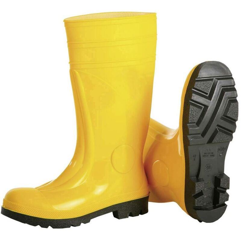 Stivaletti di sicurezza PVC Safety S5 Giallo L+D Safety 2490-45 1 Paio/a