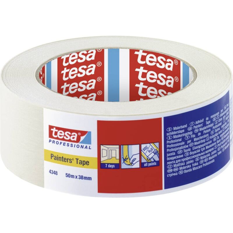 tesa STANDARD 04348-00018-03 Nastro crespato tesakrepp® Beige (L x L) 50 m  x 38 mm 1 pz.