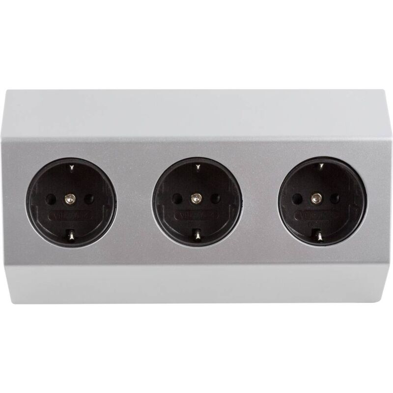 Electraline 62571 Multipresa a Scomparsa per Scrivania/Tavolo Presa a  incasso 3 Prese Schuko + 2 USB 3.1A (1 tipo A + 1 tipo C compatibile con  ultime tecnologie) 15.5W, Diametro 120 mm, Cavo 2M