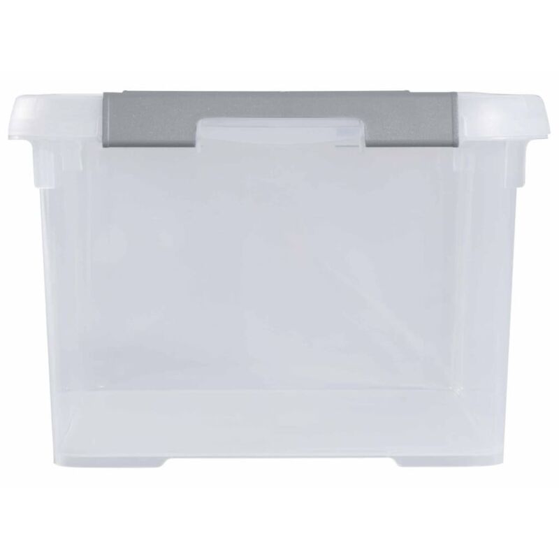 Secchio Con Coperchio Scorrevole Curver Dominik Da 10 Litri In Argento Grafite 93555123