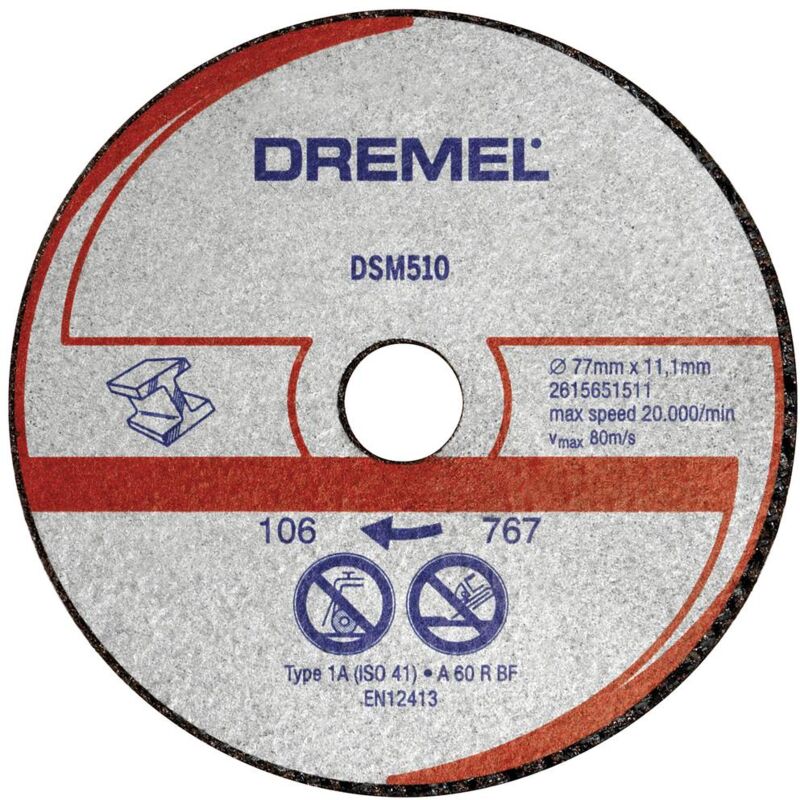 Dremel 2615064032 Fresa per scanalatura HSS 6.4 mm Diametro albero 3.2 mm