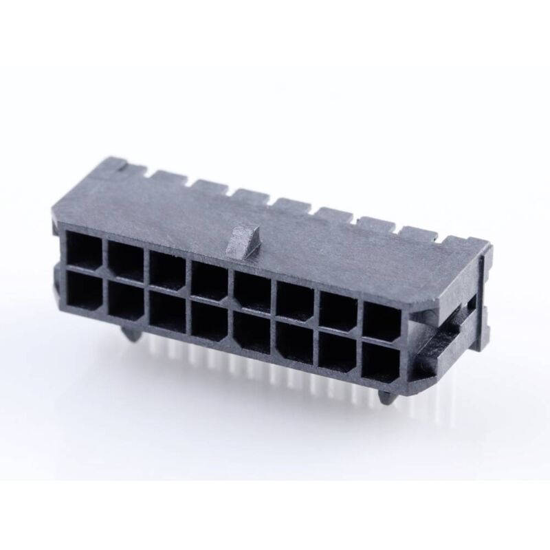CONNETTORE MASCHIO DA Incasso Standard Molex Totale Poli 4 Passo 3 Mm